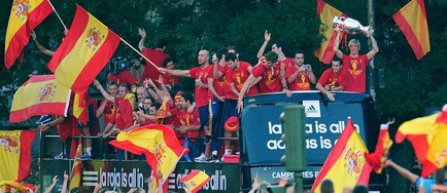 Euro 2012: Selectionata Spaniei a ajuns la Madrid
